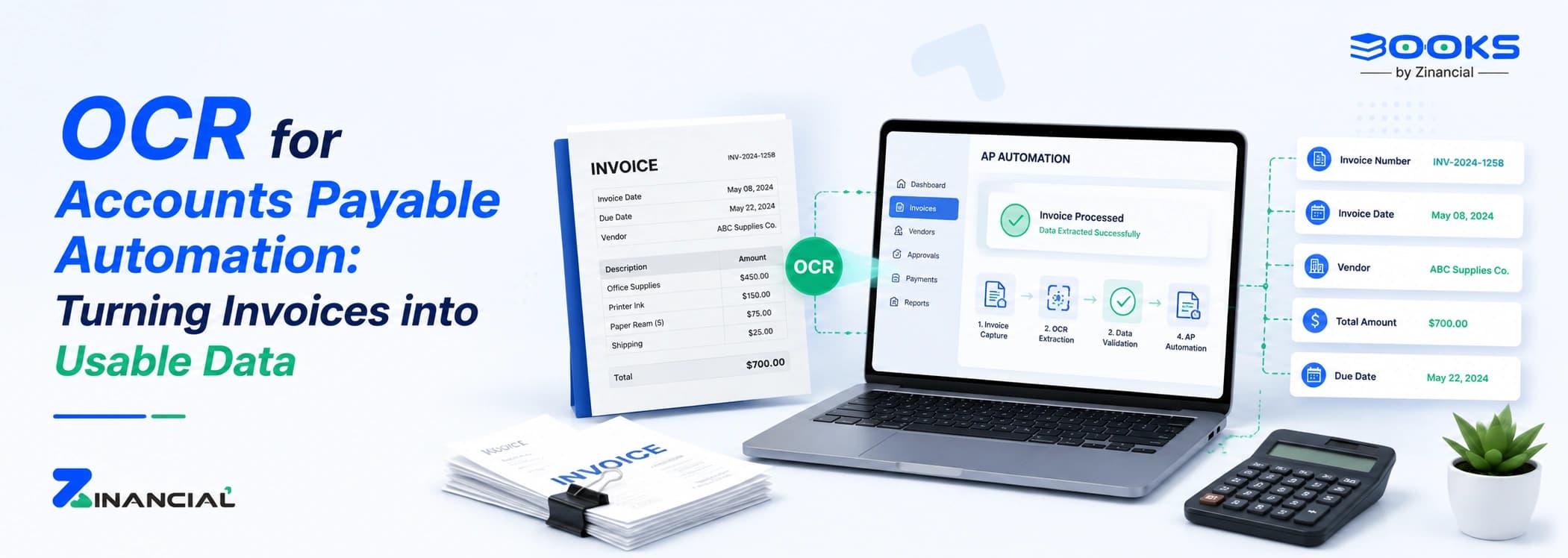 OCR for Accounts Payable Automation: Turning Invoices into Usable Data