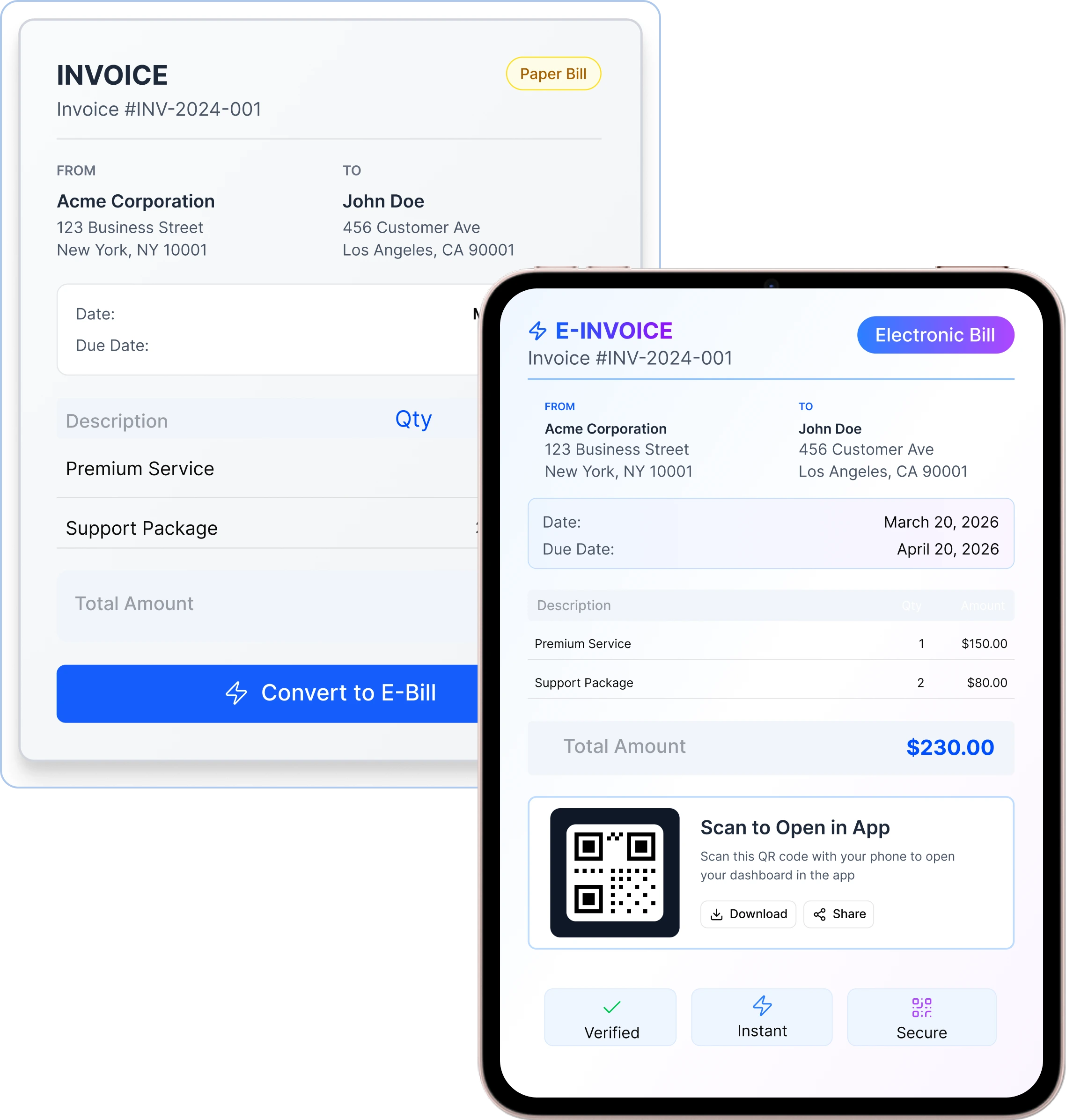 Financial reporting dashboard preview